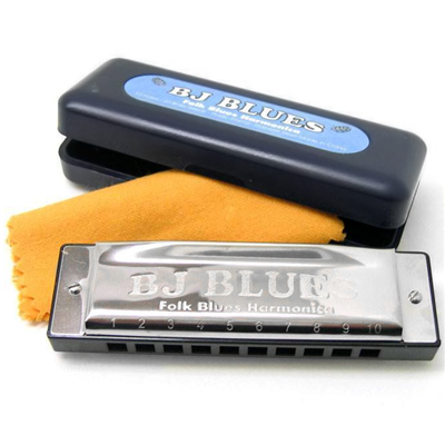 BJ 'Folk' Blues C Harmonica SH H10CS