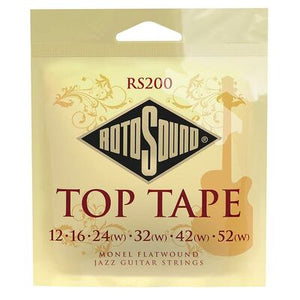 Rotosound RS200 Top Tape Flatwound Monel Electric Guitar String Set