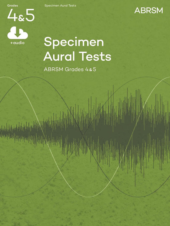 ABRSM Specimen Aural Tests Grade 4 and 5 (with audio downloads)