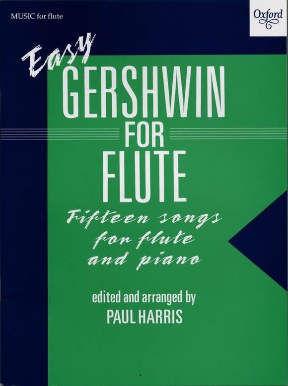 Easy Gershwin For Flute And Piano Arranged By Harris