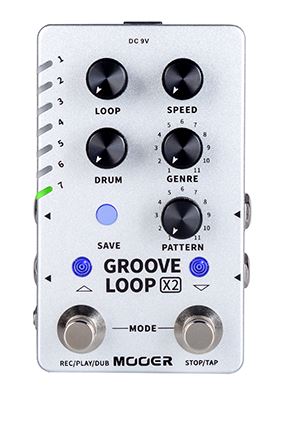 Mooer X2 Series Groove Loop Looper And Drum Machine Pedal