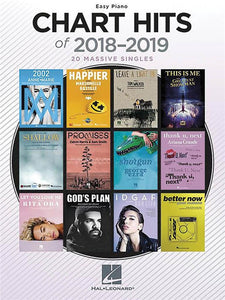 Chart Hits of 2018 and 2019 20 massive singles, for easy piano