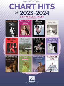 Chart Hits of 2023-2024 for Piano, Voice and Guitar