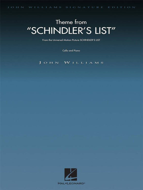 Theme from Schindler's List Cello and Piano