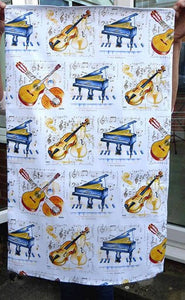 Tea Towel - Classical Music Instrument Design