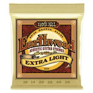 Ernie Ball Earthwood Bronze 80/20 Light Set 10-50 Acoustic Guitar Strings