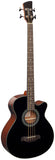 Brunswick Electro-Acoustic Bass Guitar Black Gloss