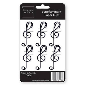 6 Paper Clips - Treble Clef Design