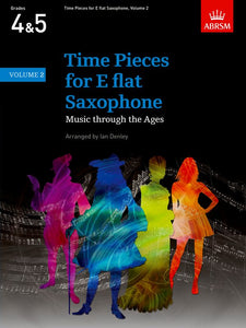 Time Pieces For Eb Saxophone Alto Volume 2 Arr. Denley With Piano Accomp.