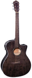 Rathbone R3SMPCEBK - Solid Sitka Spruce Top Electro-Acoustic Guitar in Black